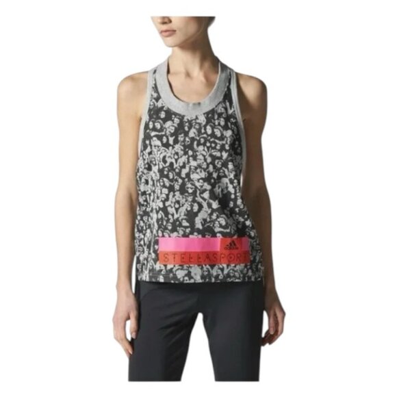 Adidas by Stella McCartney Stellasport graphic tank top size S - Picture 1 of 5